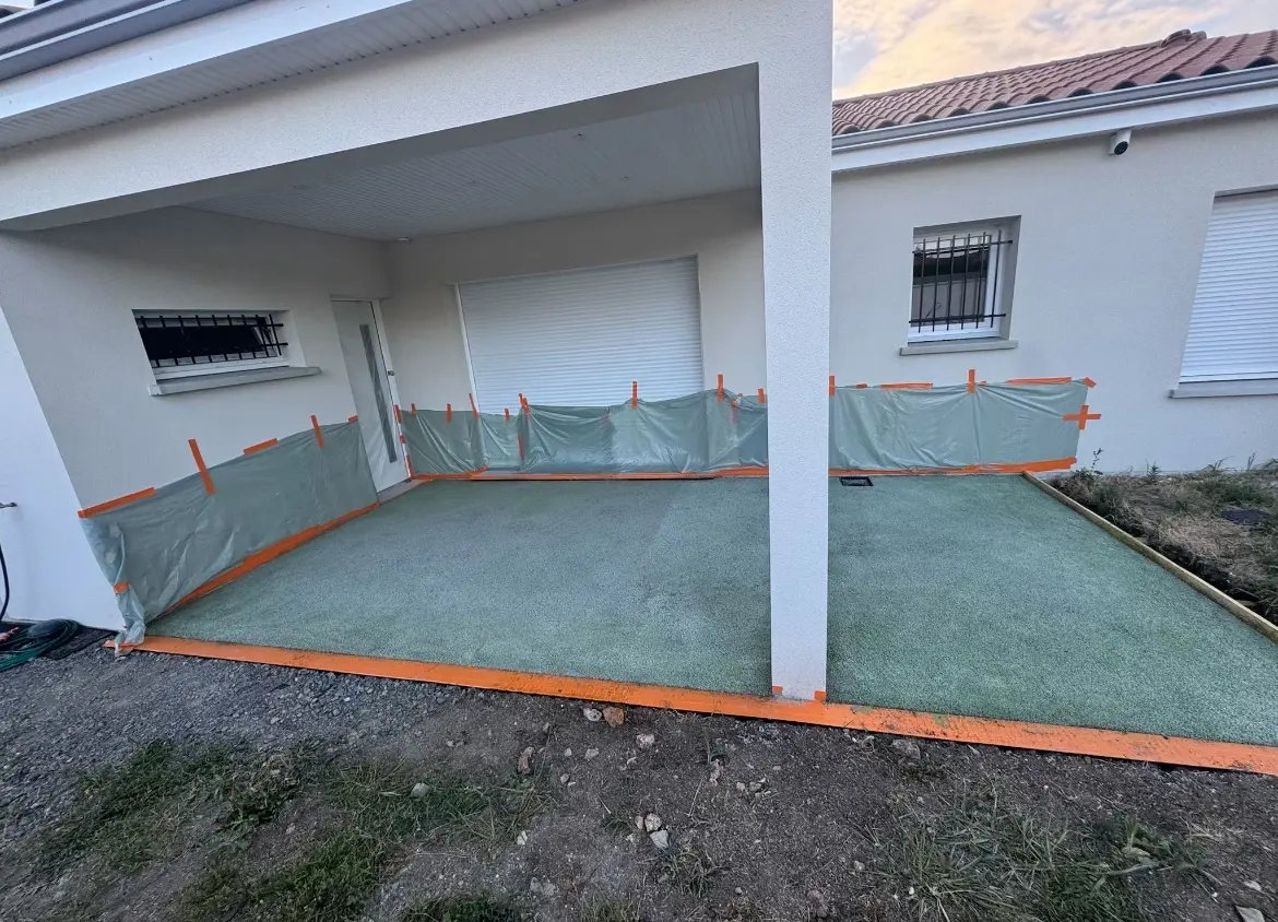 Terrasse Béton Drainant à Saint bonnet pres riom