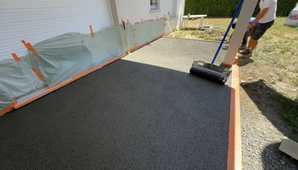 Terrasse Béton Drainant à Saint bonnet pres riom